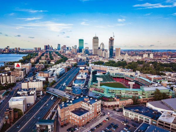 Singles in Boston: view of the city