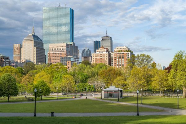 Singles in Boston: view of the city