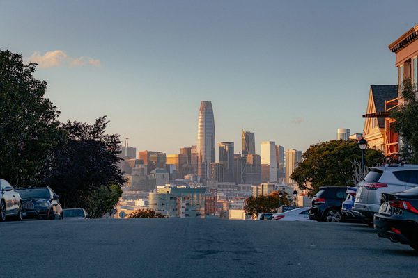 Singles in Corona: view of the city