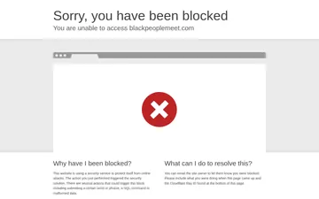 Screenshot of the BlackPeopleMeet website