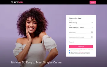 Screenshot of the BlackWink website
