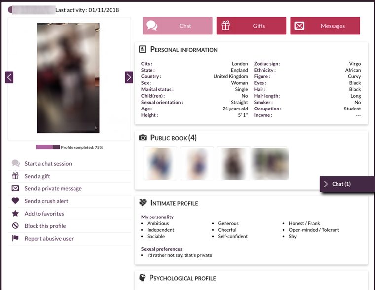 gleeden profile