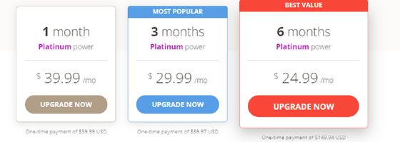 Screenshot of the Iranian Personals prices