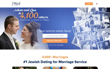 Screenshot of the JWed website