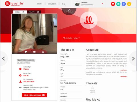 Lavalife Profile