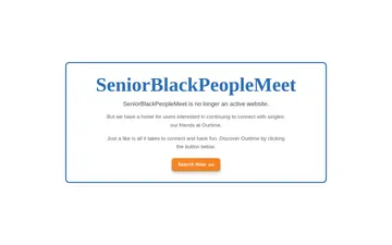 Screenshot of the SeniorBlackPeopleMeet website