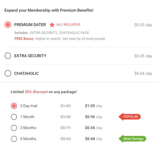 Screenshot of the WantUBad prices