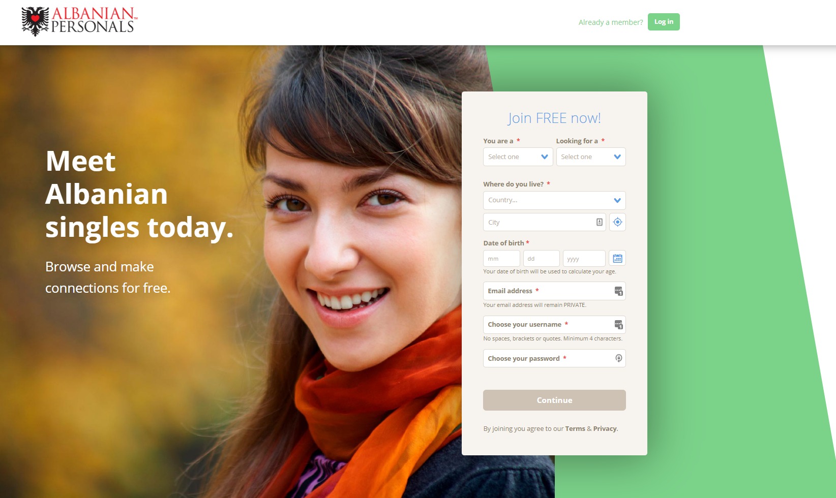 Albanian Personals Homepage