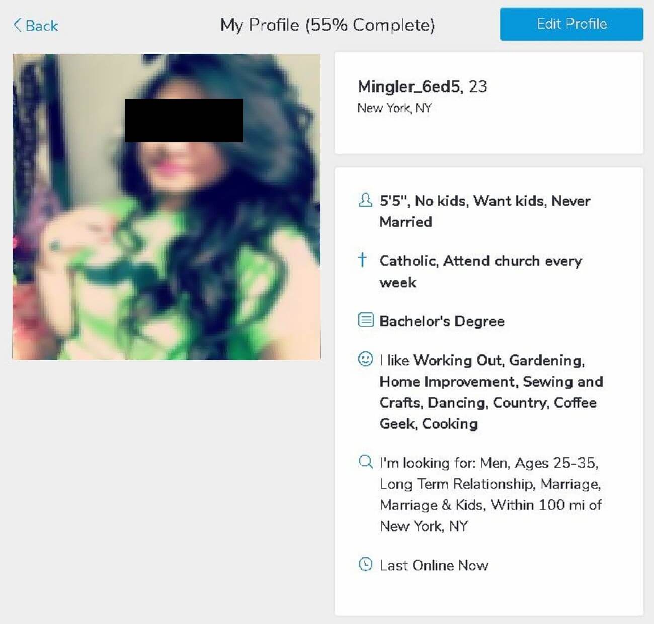 Christian mingle dating profile sample