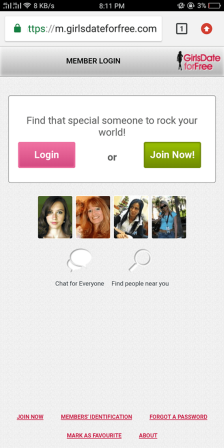 GirlsDateForFree Mobile Version