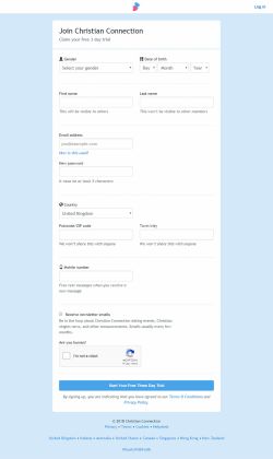 Christian Connection Sign-up
