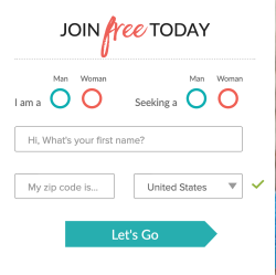 eHarmony sign up