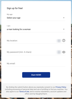 naughty charm signup