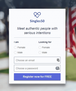 Singles50 Registration