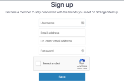 StrangerMeetup Registration