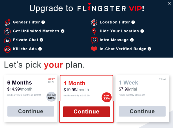 flingster cost us new
