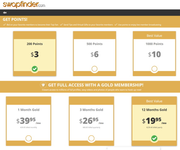 SwapFinder US Price