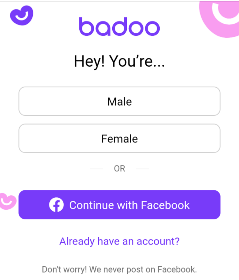 Badoo be visible only to friends