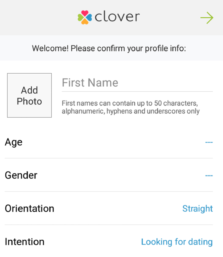 clover dating app soliciting