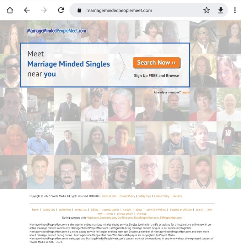 MarriageMindedPeopleMeet Review July 2023 - Fakes or Real? - DatingScout
