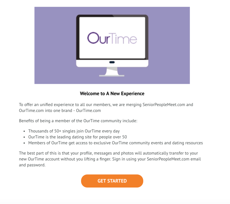 On connect me ourtime? is what OurTime Reviews