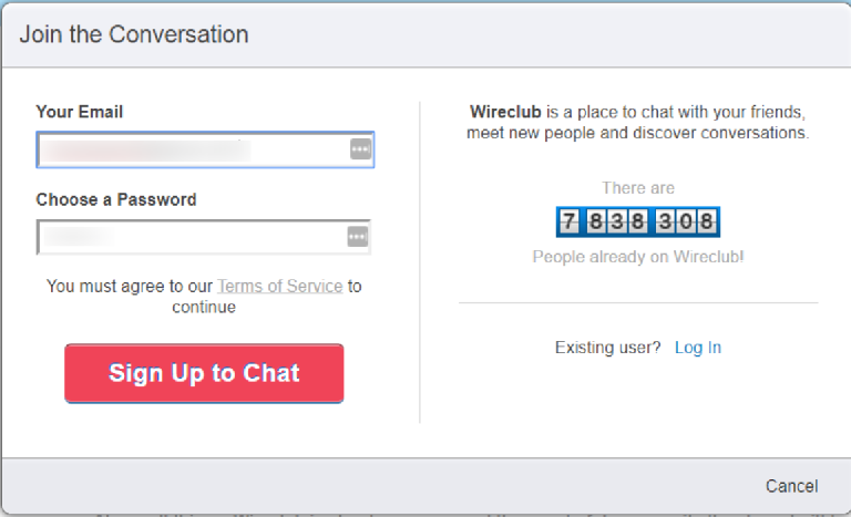 Chat rooms like wireclub