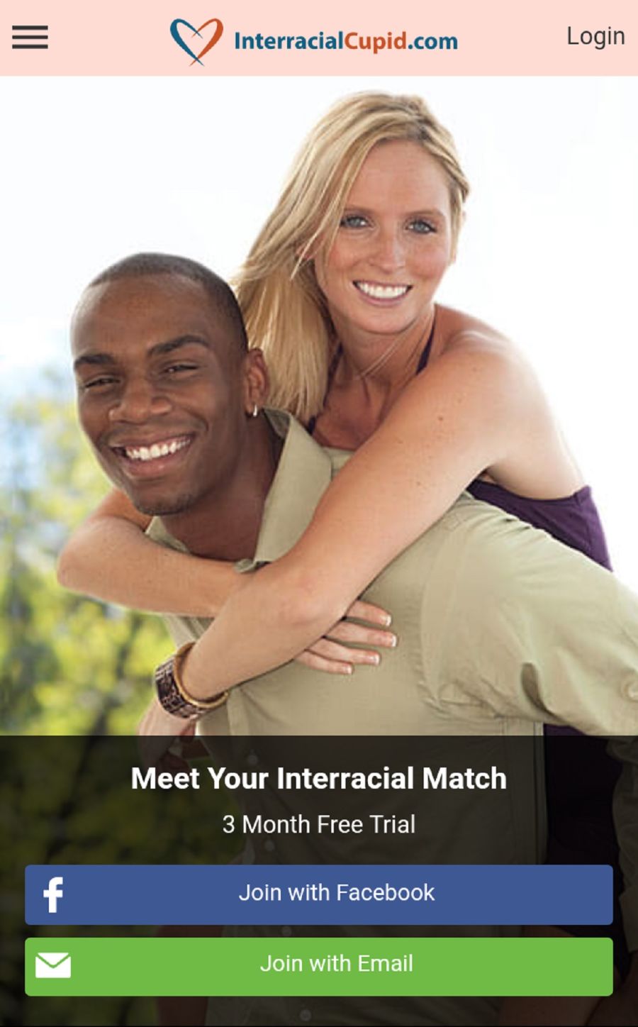 Interracial cupid dating app