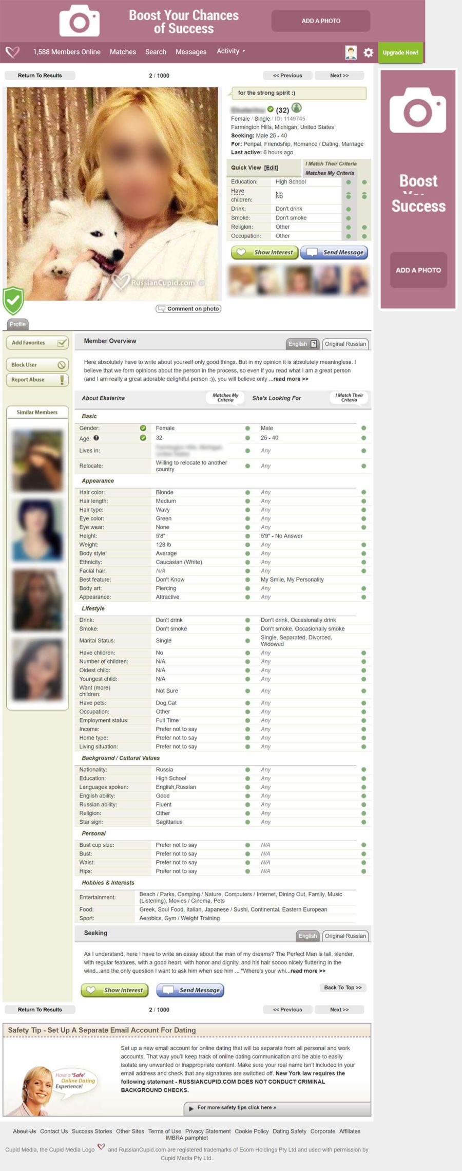 Russiancupid Review November 2020 Scam Or Russian Dates Datingscout Com