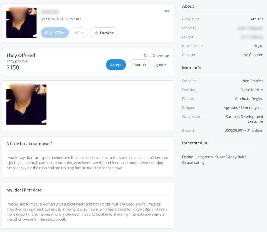 Sugar Baby Bio Examples Seeking Arrangement Headings