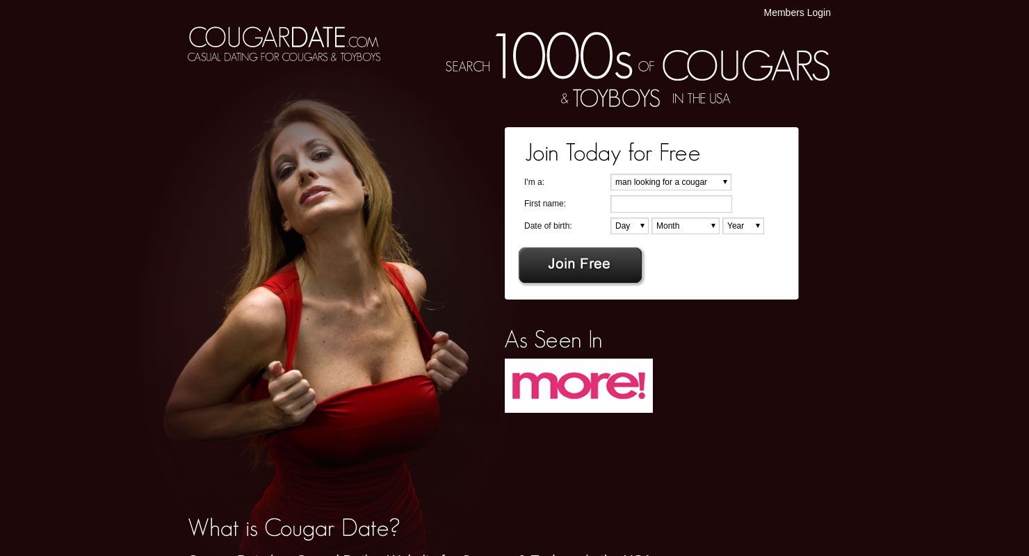 Looking to date a cougar? 