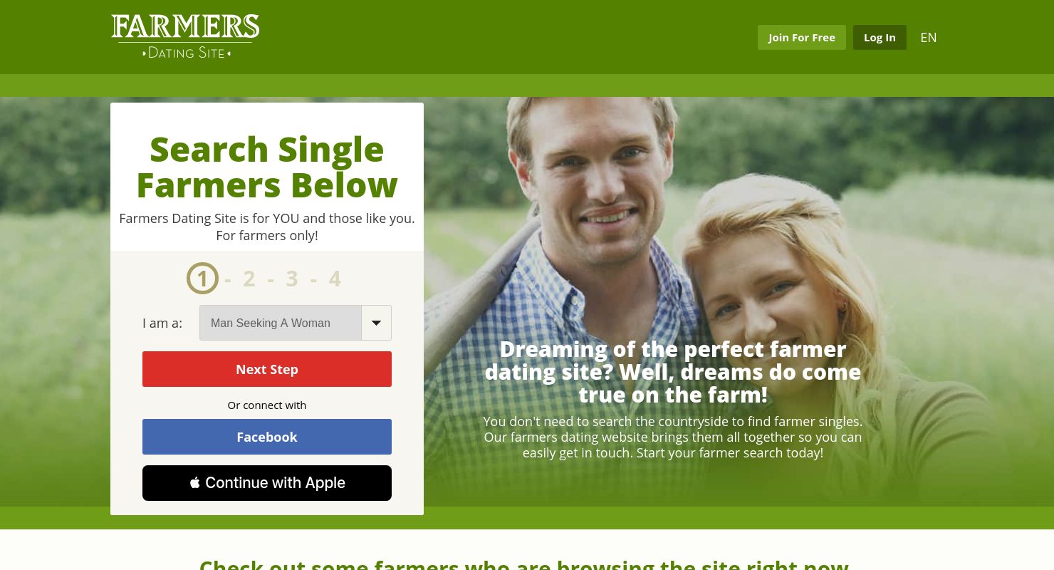 Is There A Dating Site For Farmers / Nuts About Fall The Romanticized Image Of Agriculture Is Certainly One Farmers Lithe Cowboys And Fresh Faced Farm Are Forever Galloping On The Prairies Tamecasa : Thousands of people from all across the us, canada, and mexico are looking for the only distinct difference between specialized online dating sites for farmers and a regular online dating site is that most registered users are either looking to move to.